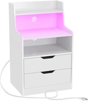 USED $140 Nightstand with Charging Station
