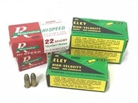Vintage Remington & Eley 22 Short Ammo