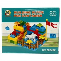 88 PCS Kids Building Blocks, Pen Container