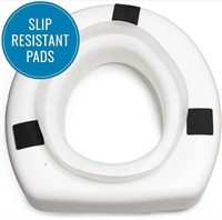 ($78) HealthSmart Raised Toilet Seat Riser