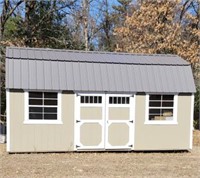Storage shed, wooden, 10’x20’x76" inside, doors