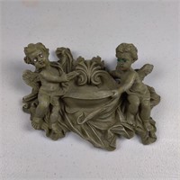 Wall Decor for Holy Water with 2 cherubs