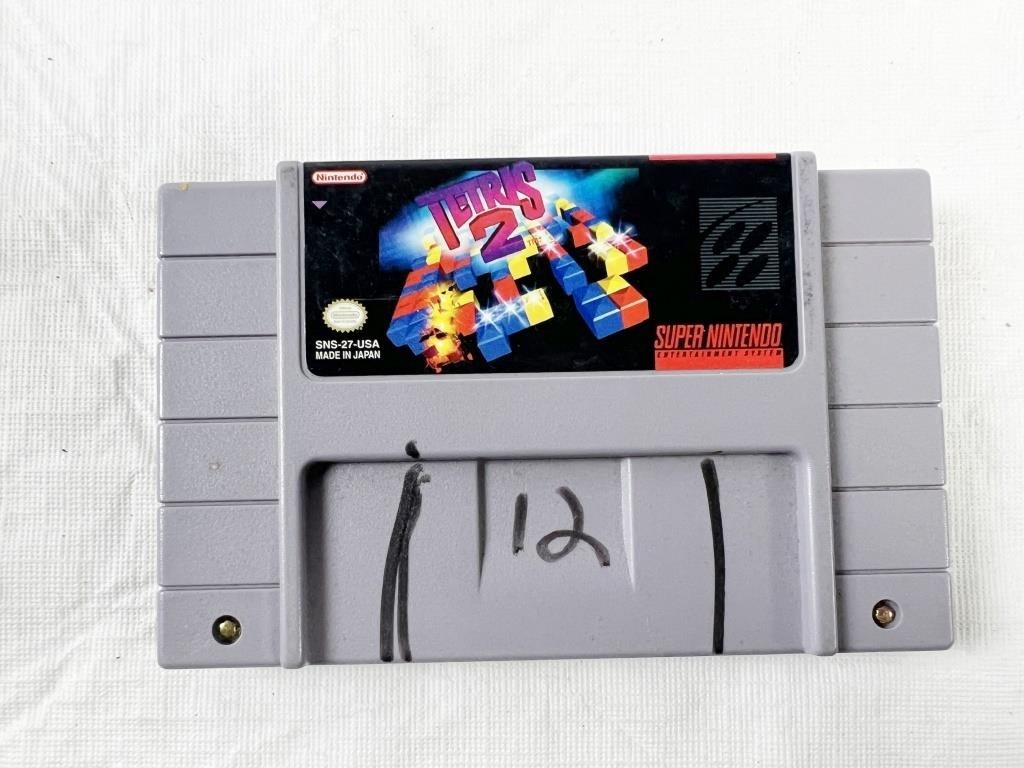 SNES Super Nintendo Tetris 2 Game