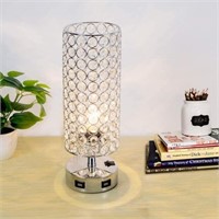 Focondot USB Crystal Table Lamp with Press Switch