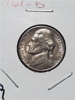 BU 1961-D Jefferson Nickel