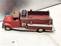 Vintage Metal Fire Truck