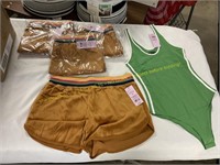 3ct.ladies Med,XL shorts &1ct.Sm tank bodysuit