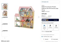 B4414  Lola Mansion Dollhouse Ages 4