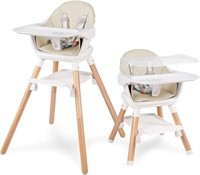 145$-MJKSARE Baby High Chair, Convertible Wooden