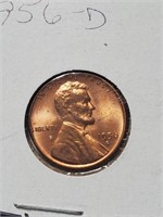BU 1956-D Wheat Penny