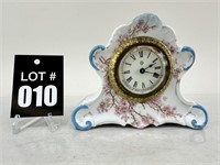 Porcelain Clock by Ansonia Clock Co.