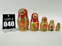 Vintage Russian Nesting Dolls Matryoshka B
