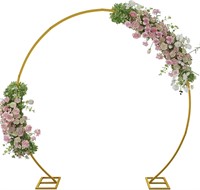 Golden Round Backdrop Stand  Balloon Arch Kit