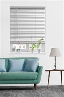 A2162  Mainstays White Vinyl Mini Blinds