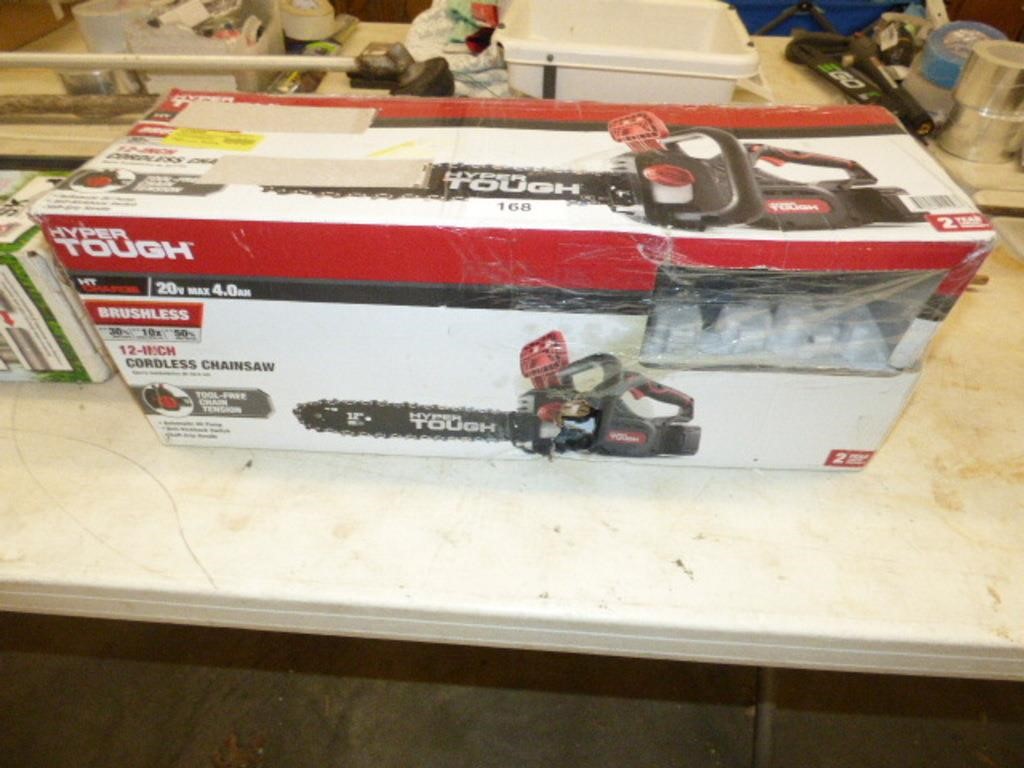 HYPER TOUGH CORDLESS CHAINSAW, BATTERY NO CHARGER