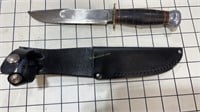 MARBLES Knife w/ newer leather sheath