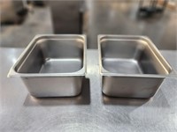 Bid X2 Stainless Pans 6" Deep