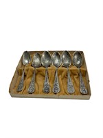 Set of 6 -1893 World's Fair City Souvenir Spoons