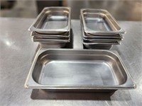 Bid X9 Stainless Pans 2" Deep