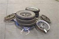 3.50/4.00-19 & 4.50-19 Tires On Vintage Spoke Rims