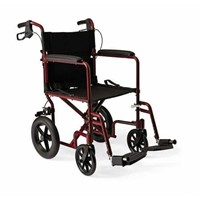 Medline Lightweight Transport Wheelchair with 12 R