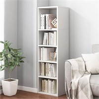 IOTXY Small Narrow Corner Bookcase - 47 Inches Tal