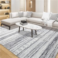 Area Rug Living Room Rugs - 8x10 Washable Large So
