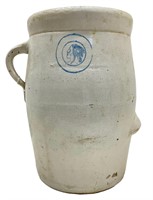 Louisville Blue Cherokee Indian Head Pottery Crock