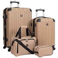 Travelers Club Midtown Hardside 4-Piece Luggage Tr