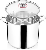 12 Quart Stock Pot 18/10 Stainless Steel Cooking P