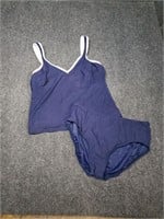 Vtg Lands End women's tankini swimsuit, size 16