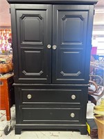 Black Armoire w/2 drawers