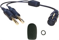 $30  UFQ XLR Adapter for General Aviation Headset