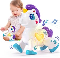 $13  Hahaland Unicorn Musical Toy for 1-Year-Old
