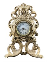 Vintage Warner Grotesque Metal Clock