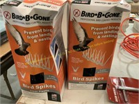 2 boxes of Bird B Gone bird spikes