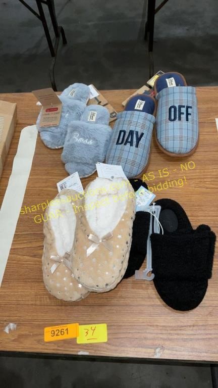Assortment of Slippers