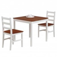 3 PC Dining Table Set, Wooden Kitchen Table Set