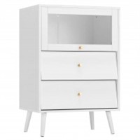 Sideboard Cabinet, White Accent Cabinet