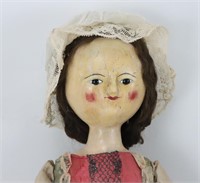 18th C. 27" Large Georgian Wooden Doll