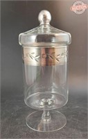 Dorothy Thorpe Footed Apothecary Jar With Lid