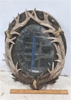 Mirror with  Antlers around it