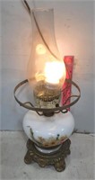 Lamp with Glass Chimney Globe