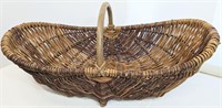 Large Hand-Crafted Willow Harvest Basket