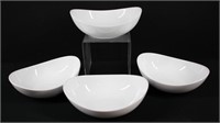 4 Pc White Simply Perfect Serving Dishes 9" L