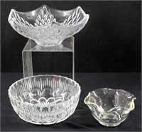 3 Pc Glass Serving Dishes