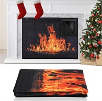 $21  39X32 in Fireplace Cover  Energy-Saving Draft