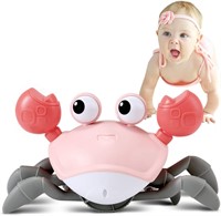 $20  Tummy Time Pink Crawling Crab Montessori Toy