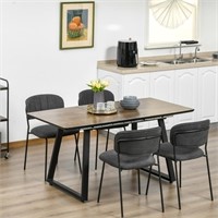 Extendable Dining Table Rectangular Wood Effect