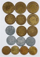 16  Willow City, N. D. tokens